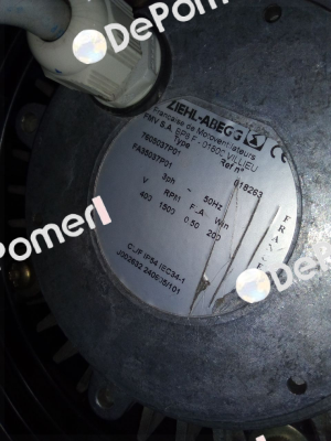 P/N: 5001018263E Type: S0350 VD43 TG030W04   FMV-Lamel (now Ziehl Abegg)