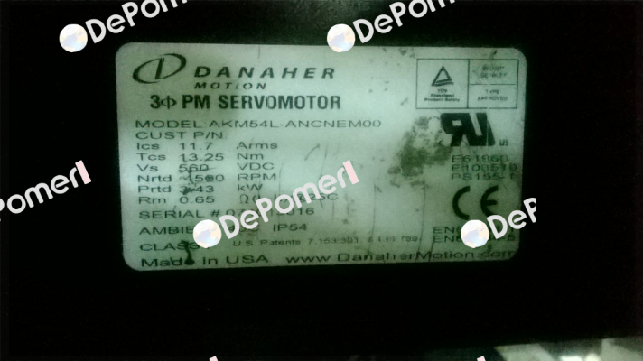AKM54L-ANCNEM-00  Danaher Motion
