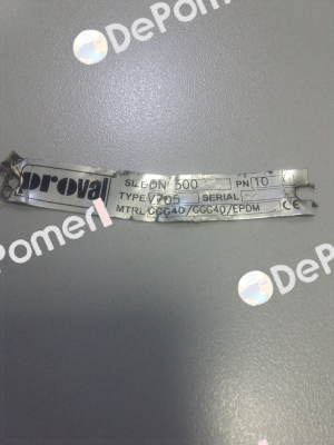 Type: V705 GGG40/GGG40/EPDM DN500  Proval