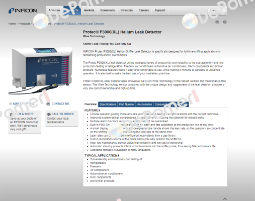 520-003  / type P3000XL Inficon