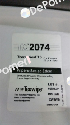 TX2074 (pack 6000 pcs)  Texwipe
