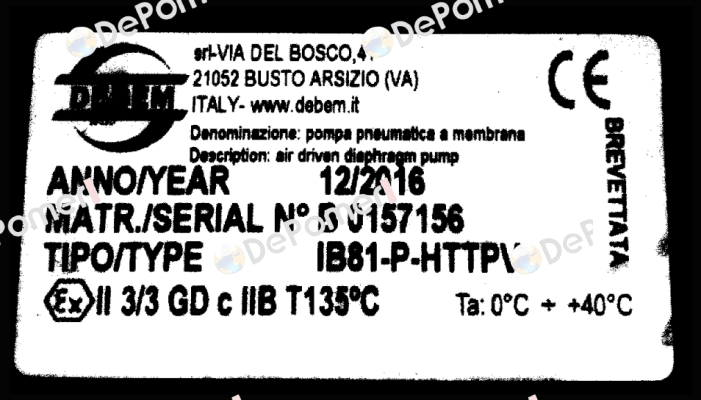 Pos. 5 BALL SEAT PP  Debem