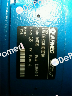 VAR10/2 B3 020-100-0,75kW 4pol  Varmec