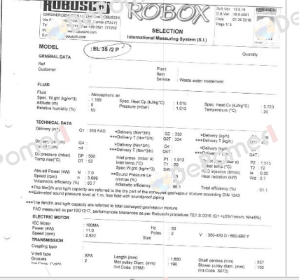 RBS35LHBD Robuschi