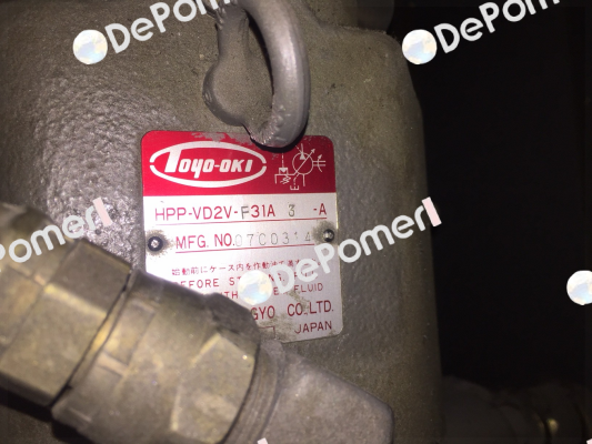 HPP-VS2V-F31A 3-A  JTEKT FLUID POWER SYSTEMS CORPORATION (ex. Toyooki)