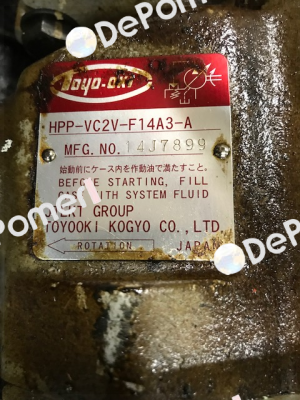 HPP-VC2V-F14A3-A has been replaced with new model HPP-VC2V-F14A3-B  JTEKT FLUID POWER SYSTEMS CORPORATION (ex. Toyooki)
