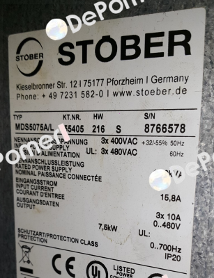 MDS5075A Stober