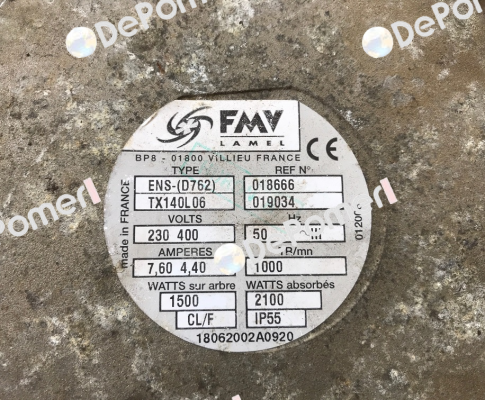 A0762 4PB35 TX140L06  FMV-Lamel (now Ziehl Abegg)