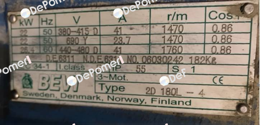2D 180l-4, obsolete replaced by 3D  Bevi