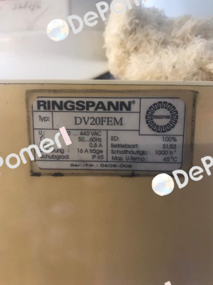 Type :DV20FEM Ringspann
