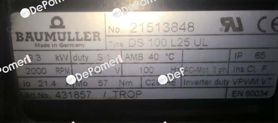 DS 100 L 25 UL Baumüller