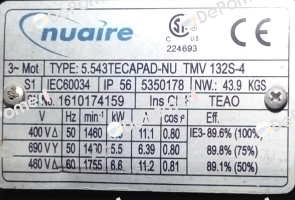5.543TECAPAD-NU TMV 132S-4 Nuaire