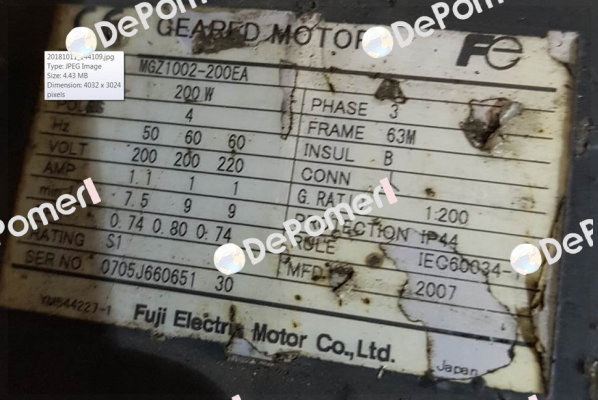 MGZ1002-200EA oem Fuji