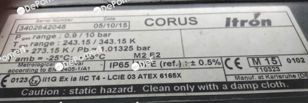 CORUS PTZ, 0.9 – 10 bar Itron