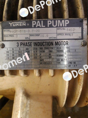 PM 37 -01B -3.7-20 obsolete, replacement   PM37-01B-3,7-30 Yuken