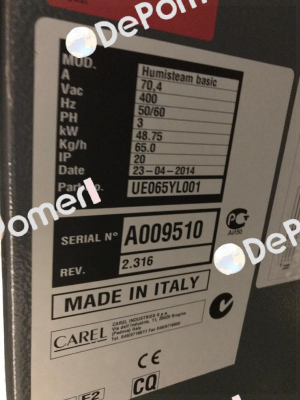 P/N: UE065YL001 Carel
