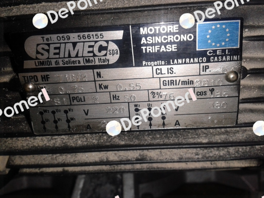 Tipo HF 71B/2 Seimec (Rossi)