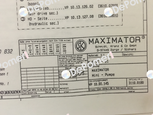 3110.0180 Maximator