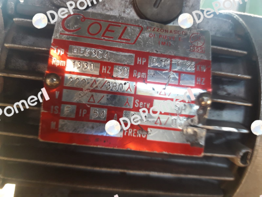 Type: HF63C4 obsolete replaced by FK63C4 B3 IP55 ) Coel