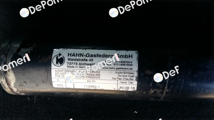 113362.1 - 350N Hahn Gasfedern