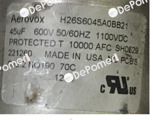 H26S6045A0BB21 Aerovox