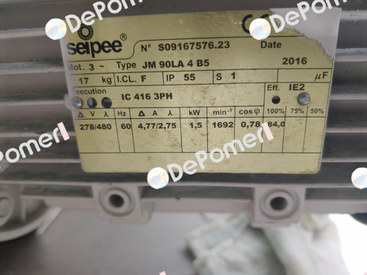 JM 90LA 4 B5; 1.5kW SEIPEE