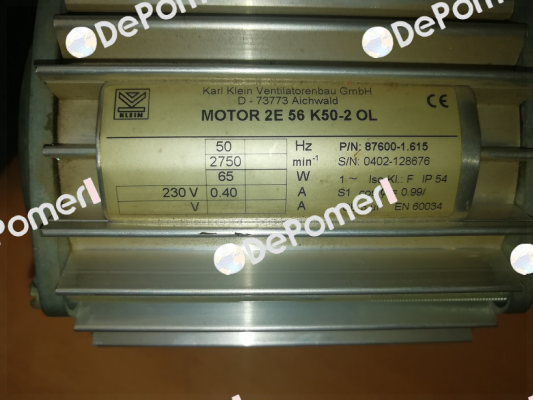 2E 56 K50-2 OL / 87600-1.615 Karl Klein