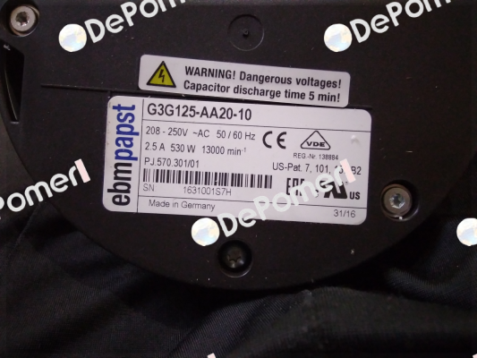 G3G125-AA20-10 EBM Papst
