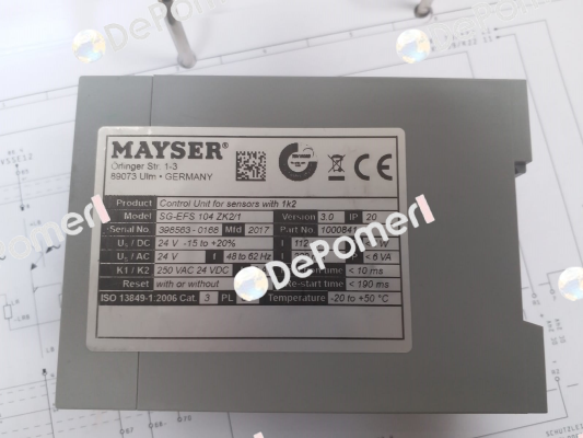 SG-EFS 104 ZK2/1 24V AC/DC/Pb-Free Mayser