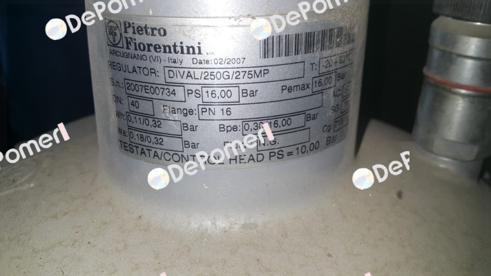 DIVAL/250G/275MP Pietro Fiorentini
