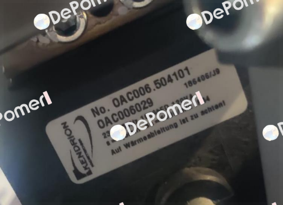 OAC06.504101 (stock code OAC0060294) Kendrion