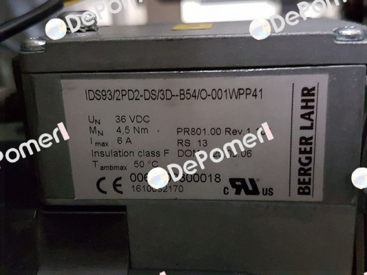 IDS93/2PD2-DS/3D--B54/O-001WPP41 Berger Lahr (Schneider Electric)