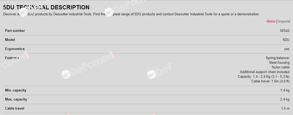 50542, Type: 5DU Desoutter