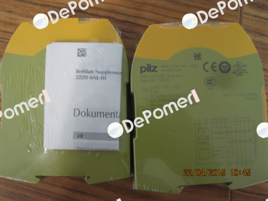 p/n: 750106, Type: PNOZ s6 24VDC 3 n/o 1 n/c Pilz
