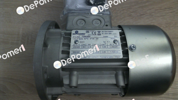 TS63B4 0,18 230/400-50 B5 MV CN Motovario