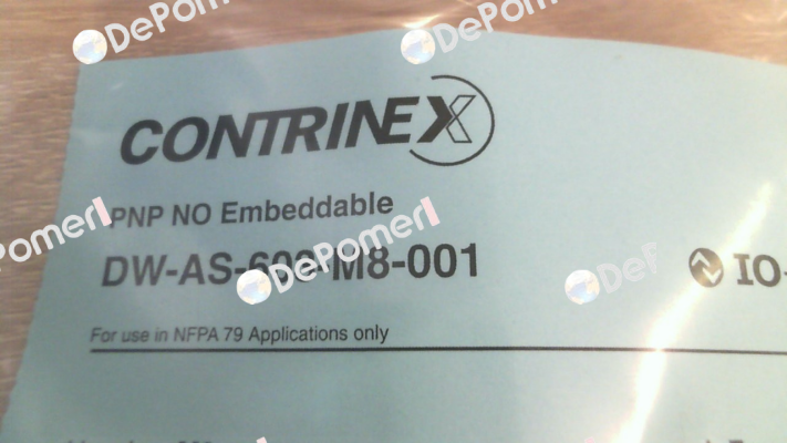 P/N: 320-520-036 Type: DW-AS-603-M8-001 Contrinex