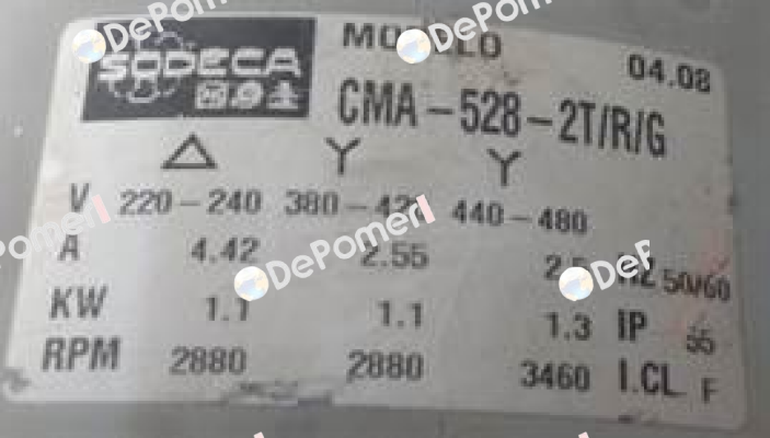 CMA-528-2T/R/G OEM  Sodeca