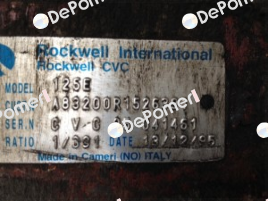 Model 125E S/N: CVC 95 041461  Allen Bradley (Rockwell)