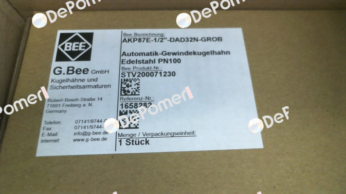 AKP87E-1/2-DAD32N- GROB BEE