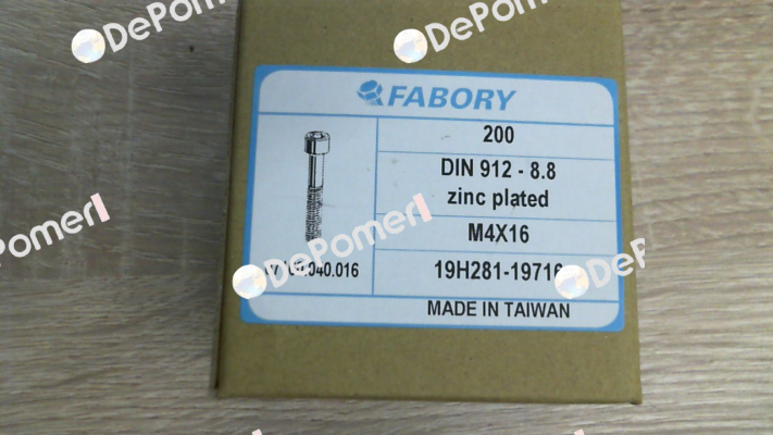 07160.040.016 (pack x200) Fabory