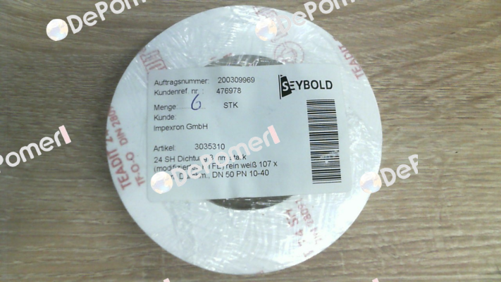 24SH thickness 3 mm   DN50 PN10 Teadit