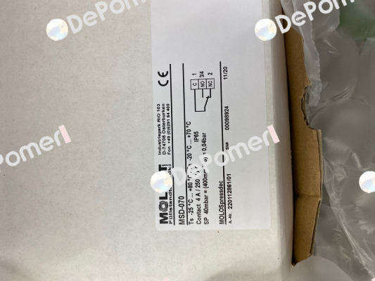 P/N: 90261089; Type:MSD-070 Mollet