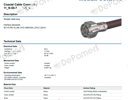 SUH00555 Huber Suhner