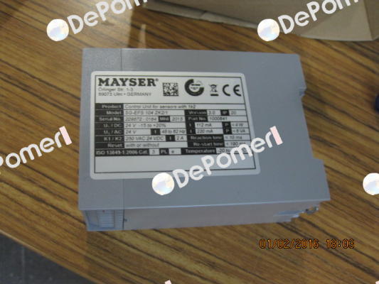 SG-EFS 104 ZK2/1 24 V AC/DC/Pb-Free 1,2 kOhm Mayser