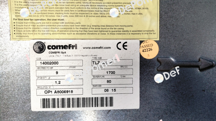 TLZ 400 RA Comefri