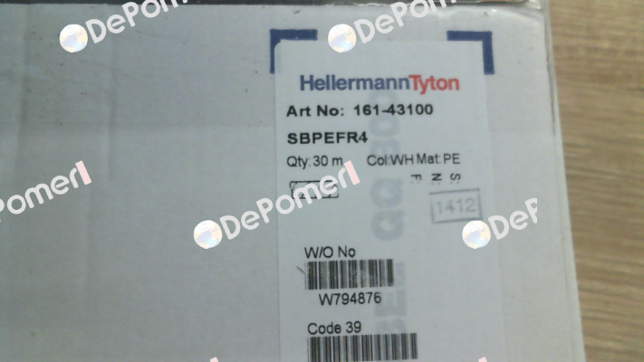 p/n: 161-43100; Type: SBPEFR4 Hellermann Tyton