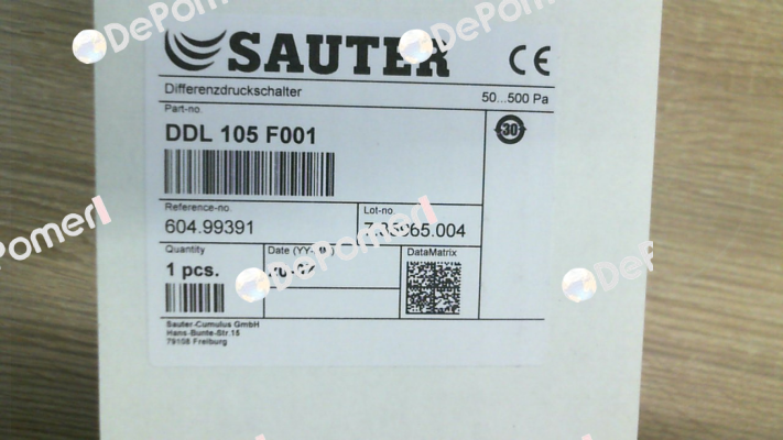 DDL105F001 Sauter