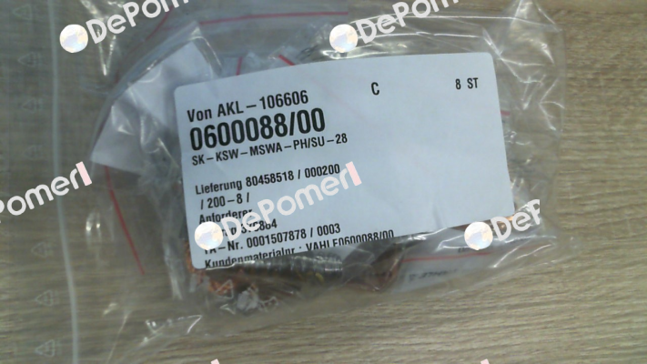 P/n: 0600088/00, Type: SK-KSW-MSWA-PH/SU-28 Vahle