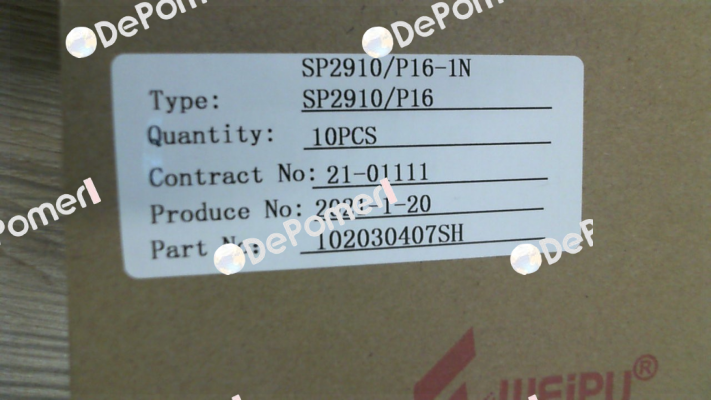 SP2910/P16II-1N Weipu