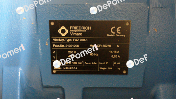 p/n: 00200036 type: FXZ 700-6 Vimarc